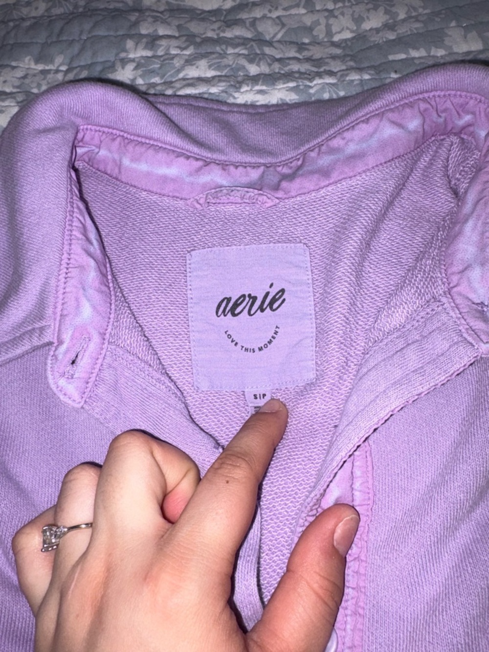 Aerie Purple Shacket - Picture 2 of 2